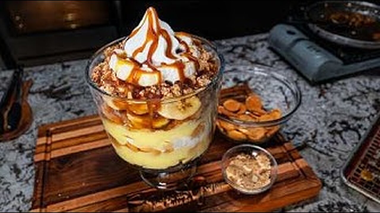 Southern Banana Pudding with a Bananas Foster Twist