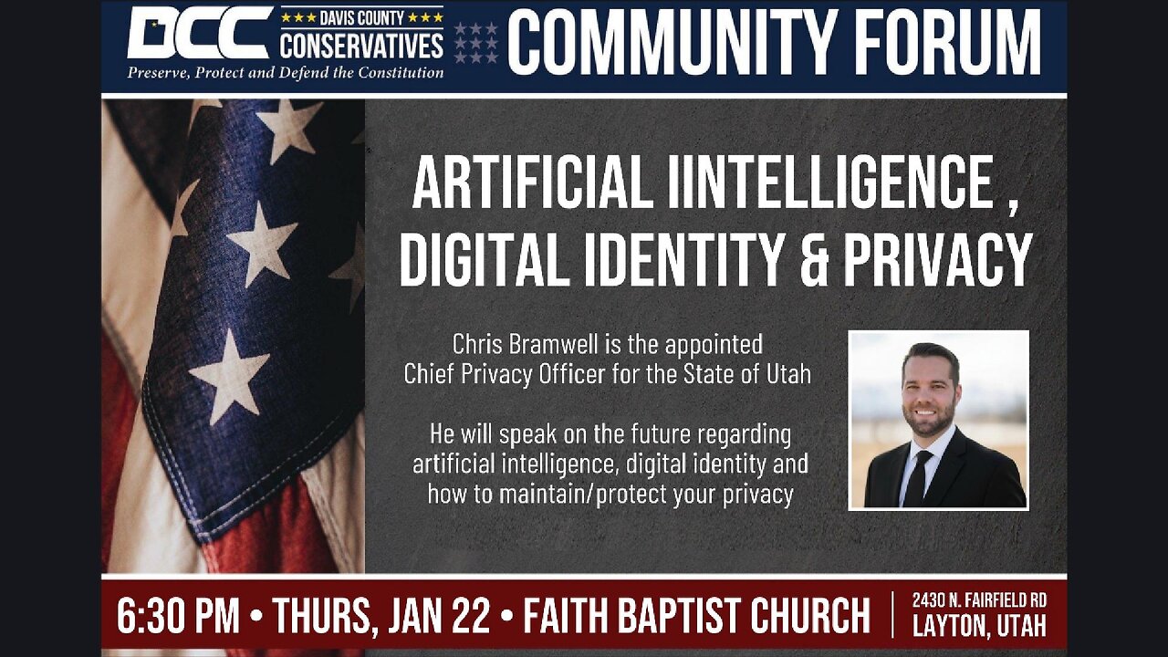 2026.01.22 Davis County Conservatives - Artificial Intelligence, Digital ID and Privacy