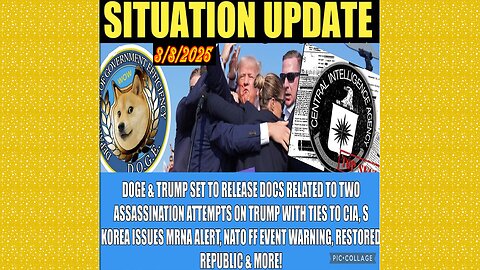 SITUATION UPDATE 3/8/25 - TRUMP Assassination Attempt Docs, S Korea Mrna Alert, NATO FF