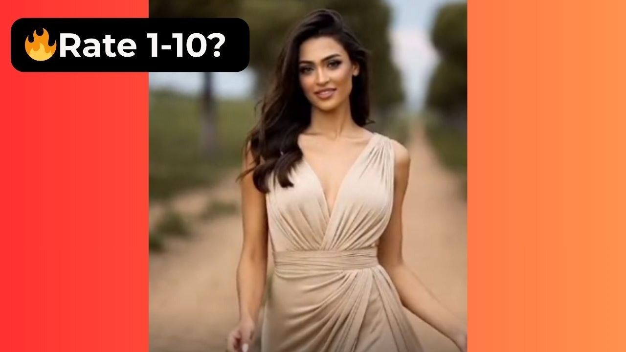 🔥 Rate This Beige Daytime Dress 1-10? | Supermodel Chic 4K