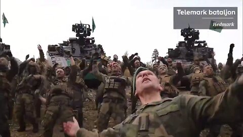 Swedish military showing off their skills