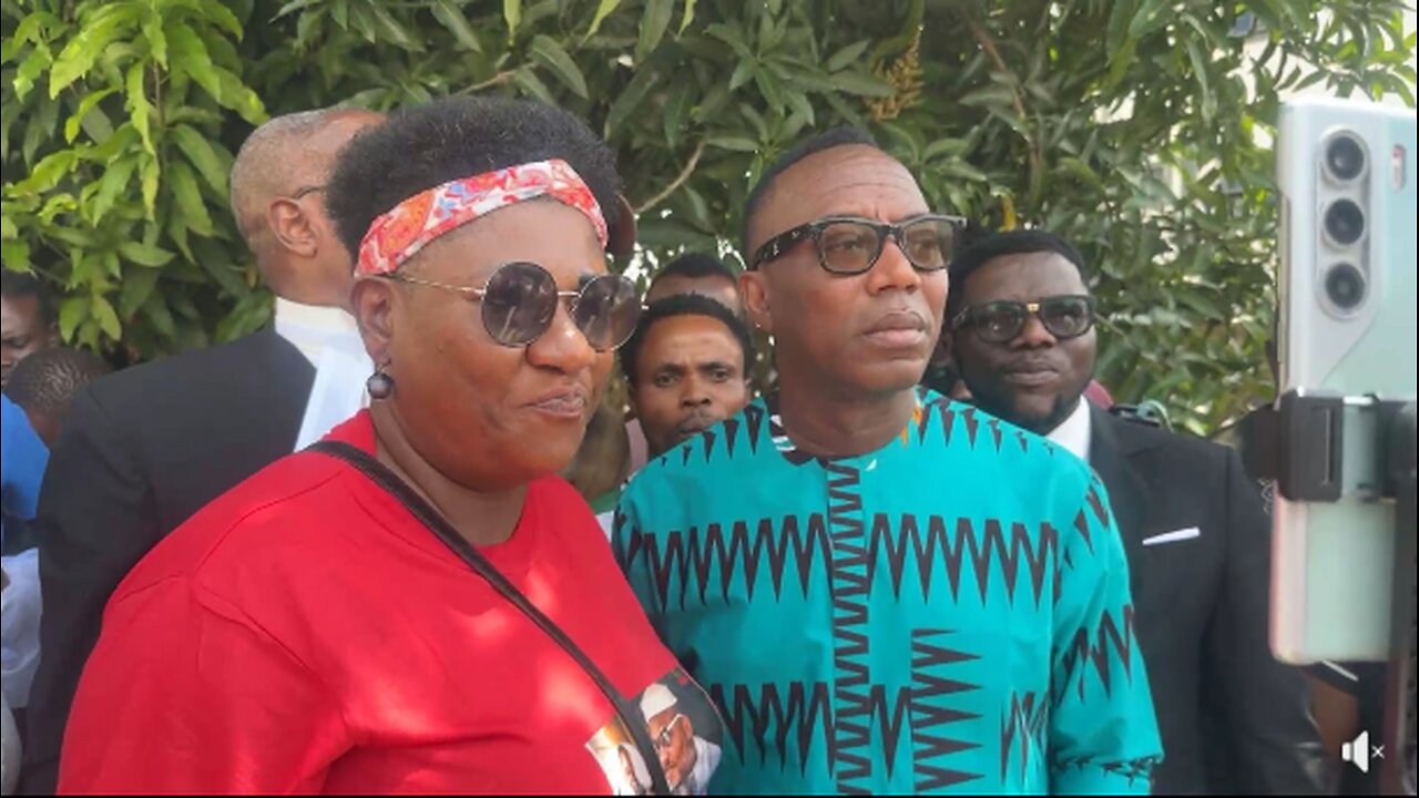 FULL COVERAGE: Lolo Nneka Chimezie & Sowore Unite in Solidarity Day After #FreeNnamdiKanuNow Protest