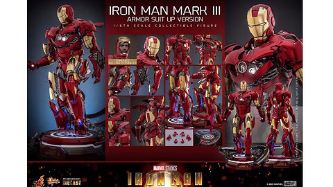Iron Man - Iron Man Mark III - Armor Suit Up Version 1/6 Scale Figure [Hot Toys]