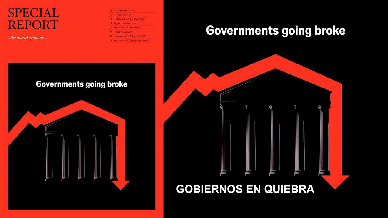LA NUOVA COPERTINA DELLA RIVISTA THE ECONOMIST ANNUNCIA CHE LA PROSSIMA CRISI ECONOMICA ARRIVERÀ NEL 2026 larticolo sintitola:I governi vanno in rovina. In tutto il mondo ricco,la crisi fiscale incombe