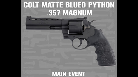 COLT MATTE BLUED PYTHON .357 MAGNUM