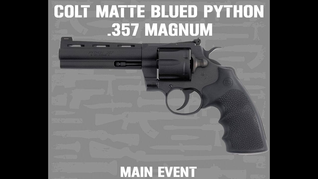 COLT MATTE BLUED PYTHON .357 MAGNUM