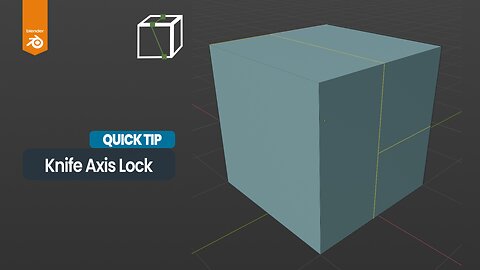 How to use the knife axis lock in Blender 4.3 | Quick Tip #3dmodeling