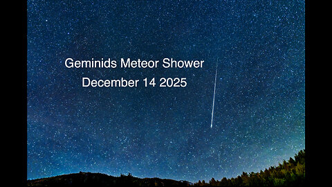 Geminids Meteor Shower Stock Video