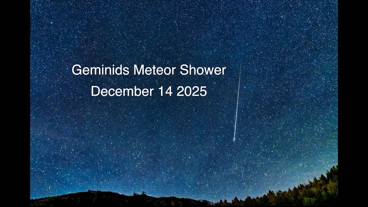 Geminids Meteor Shower Stock Video