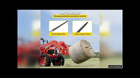 VEVOR Hay Spear 39" Bale Spear 3600 lbs Capacity Bale Spike Quick Review