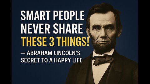 3 Things a Wise Person Never Shares | Abraham Lincoln’s Timeless Quotes on Happy Life