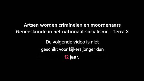 Artsen worden criminelen en moordenaars Geneeskunde in het nationaal-socialisme - Terra X