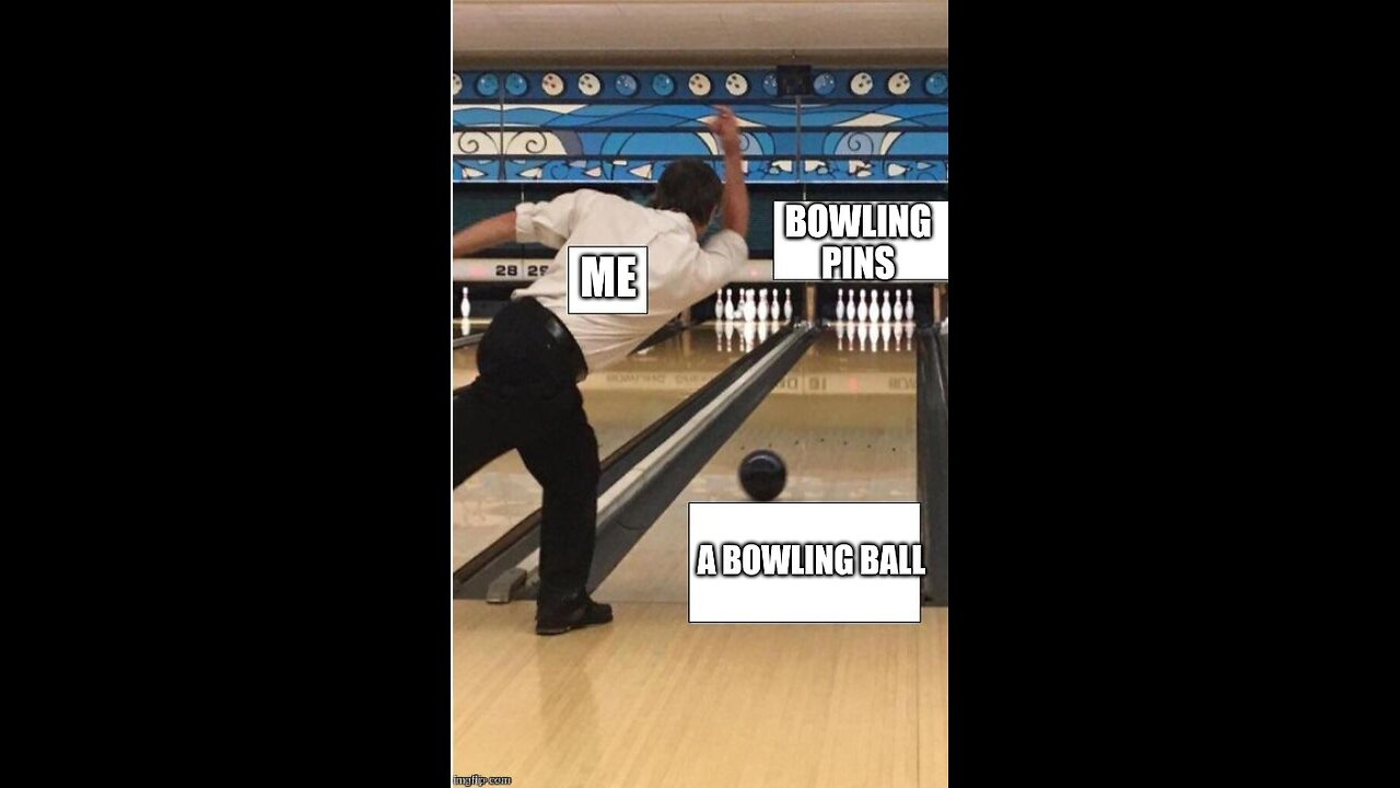 I'm going to a bowling alley