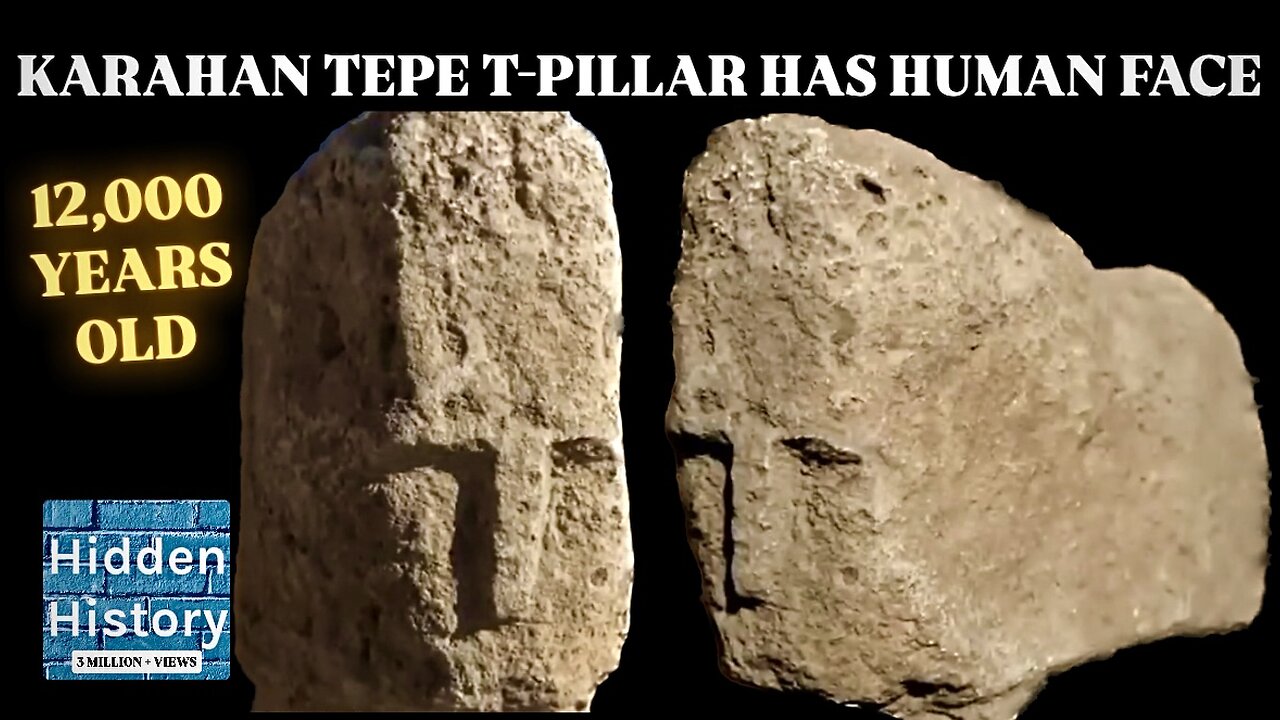 Karahan Tepe - 12,000 year old human face discovered on T-pillar by archaeologists