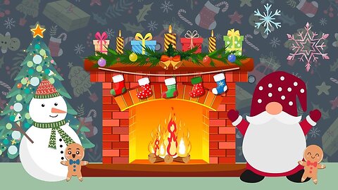 Kid Friendly Yule Log with Cute Characters for Christmas Morning