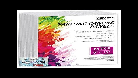 Canvas Boards for Painting 24 Pack 9 x 12 Inch Blank Canvases Review