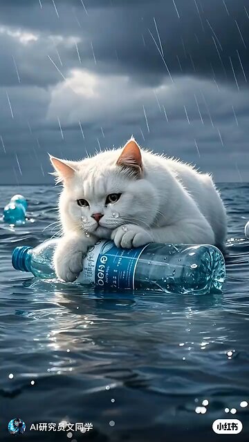 the little kitten save the turtle