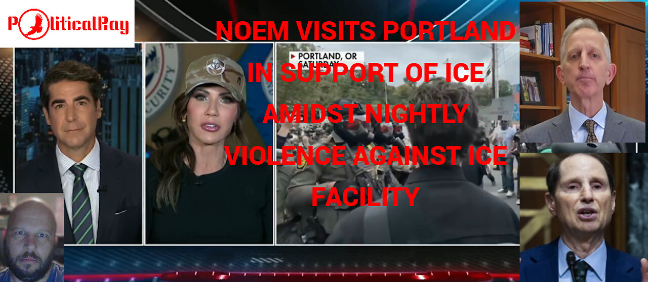 Noem goes to Portland in support of ICE. The government is still shut down...