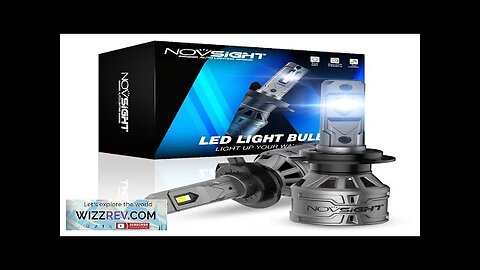 NOVSIGHT A500-N61 2PCS 13000LM/Pair 6500K Car LED Headlight Bulbs for Lighting Modification Review