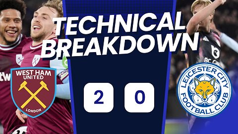 West Ham Dominates Leicester: 2-0 Premier League Victory | Full Match Highlights⚒️