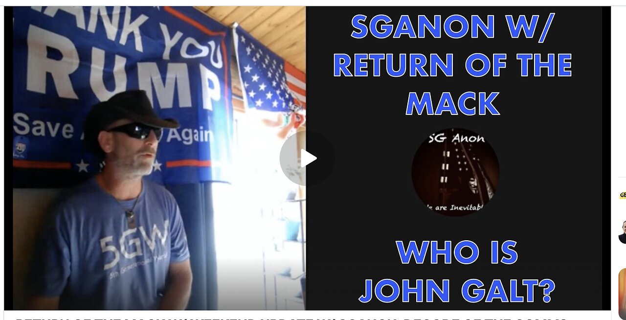 RETURN OF THE MACK W/ WEEKEND UPDATE W/ SGANON. DECODE OF THE COMMS LAST WEEK. CLIF HIGH