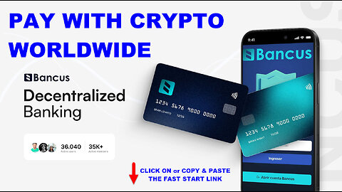 BANCUS (must see) FIRST IMPRESSION NEW HYBRID CRYPTO & FIAT DEBIT CARD (join now) TOP TEAM ROB BUSER
