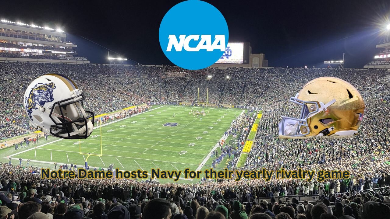 Notre Dame and Navy are playing their rivalry game in South Bend this year