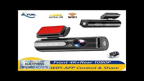 Dash Cam Ultra HD Real 4K+1080P Car Dvr GPS WiFi Dual Lens Review