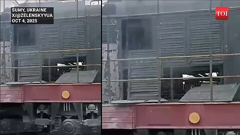 Putin’s Blitz BURNS Train Station In Ukraine; Terrifying Aerial Attack Caught On Camera 