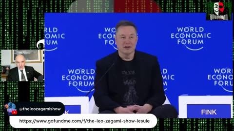 MUSK PRESENTS THE GOVERNANCE OF CYBER SATAN AND ROBOTICS IN DAVOS