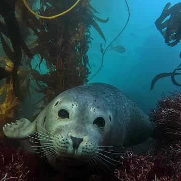 Finding calm beneath the surface 🌊 🦭 #Seal #Wildlife #Shorts
