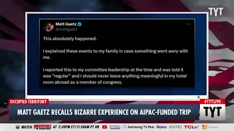 Matt Gaetz Explains How AIPAC Controls U.S. Congress