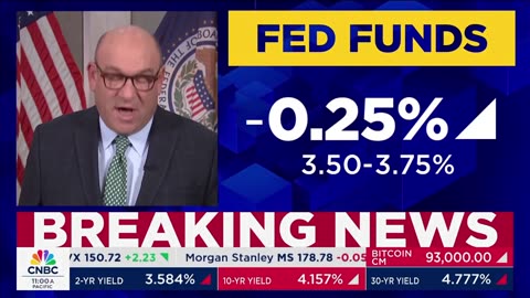 The Federal Reserve just CUT interest rates by 0.25 points