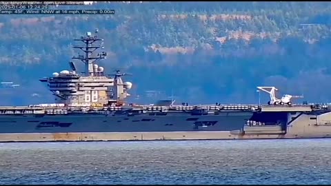 The nuclear-powered aircraft carrier CVN 68 Nimitz departed Bremerton, Washington yesterday.
