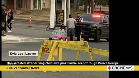 Man In Prince George, BC Arrested For DUI In Pink Child-Size Barbie Jeep
