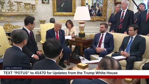 President Trump Participates in a Bilateral Meeting with the President of the Republic of Korea