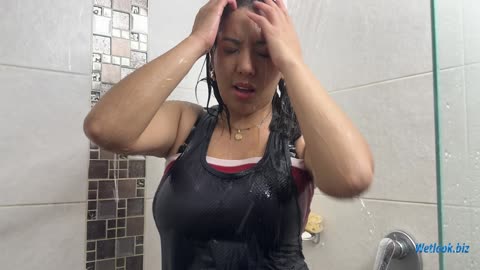 Soaked Clothes & Fun Shower Session