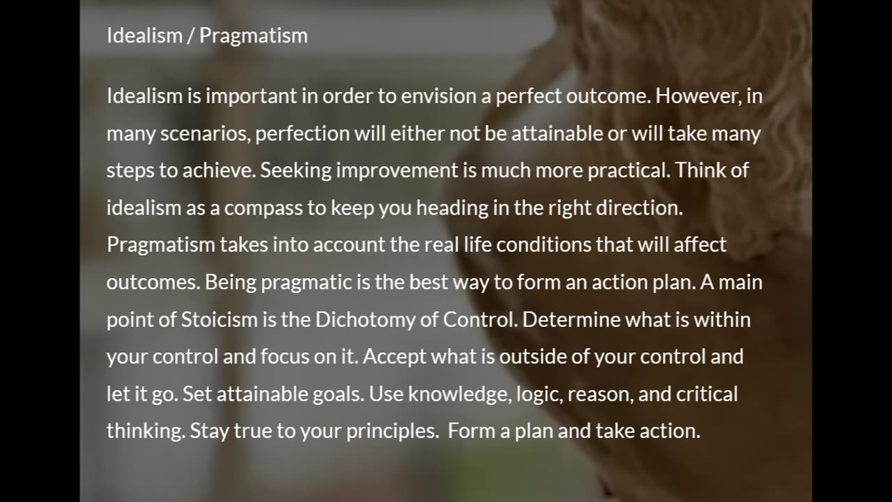 Idealism & Pragmatism