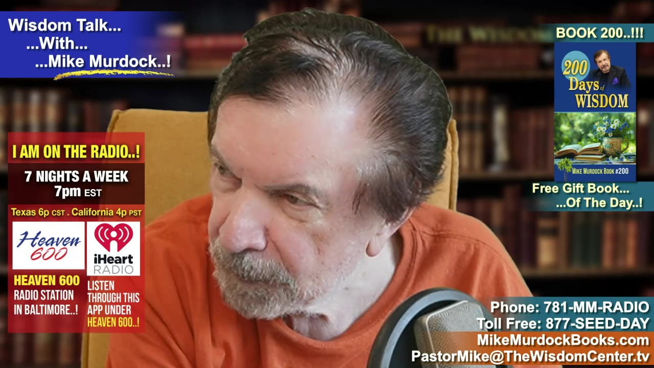 Mon. Sept. 29th - Wisdom Talk With Mike Murdock..!!!