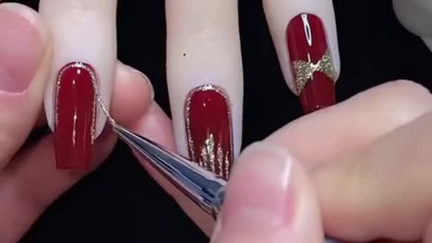 🎆✨Bold New Year Red Nail Design Art Ideas!: Ring the New Year Style 🌟