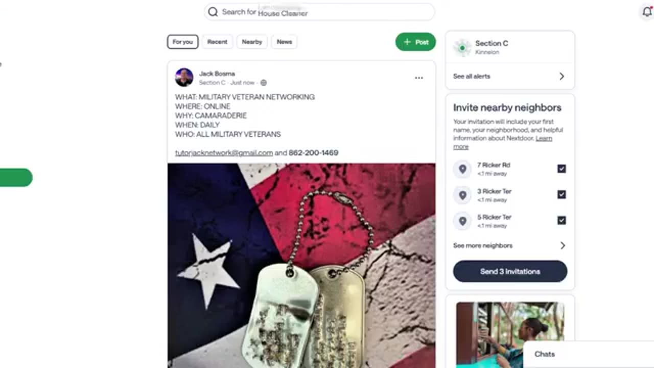 MILITARY VETERAN NETWORKING