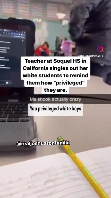 Teacher : " Privileged White Boys"