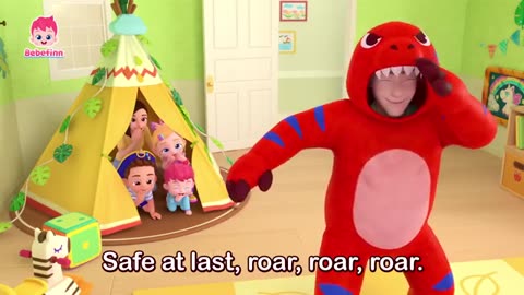 🦖🖐 Dino Finger Family and More Songs | Bebefinn Nursery Rhymes for Kids