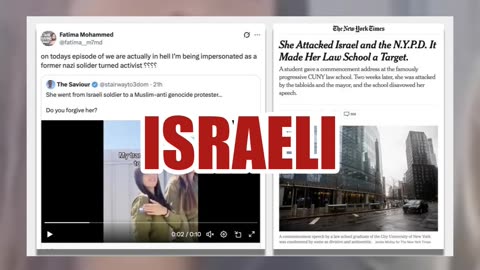 Fact Check: Video Does NOT Show IDF Soldier Becoming A Muslim Pro-Palestine Activist -- Other Woman