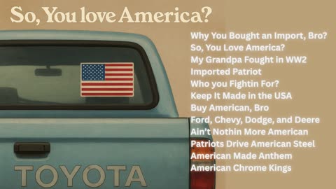 So, You Love America?