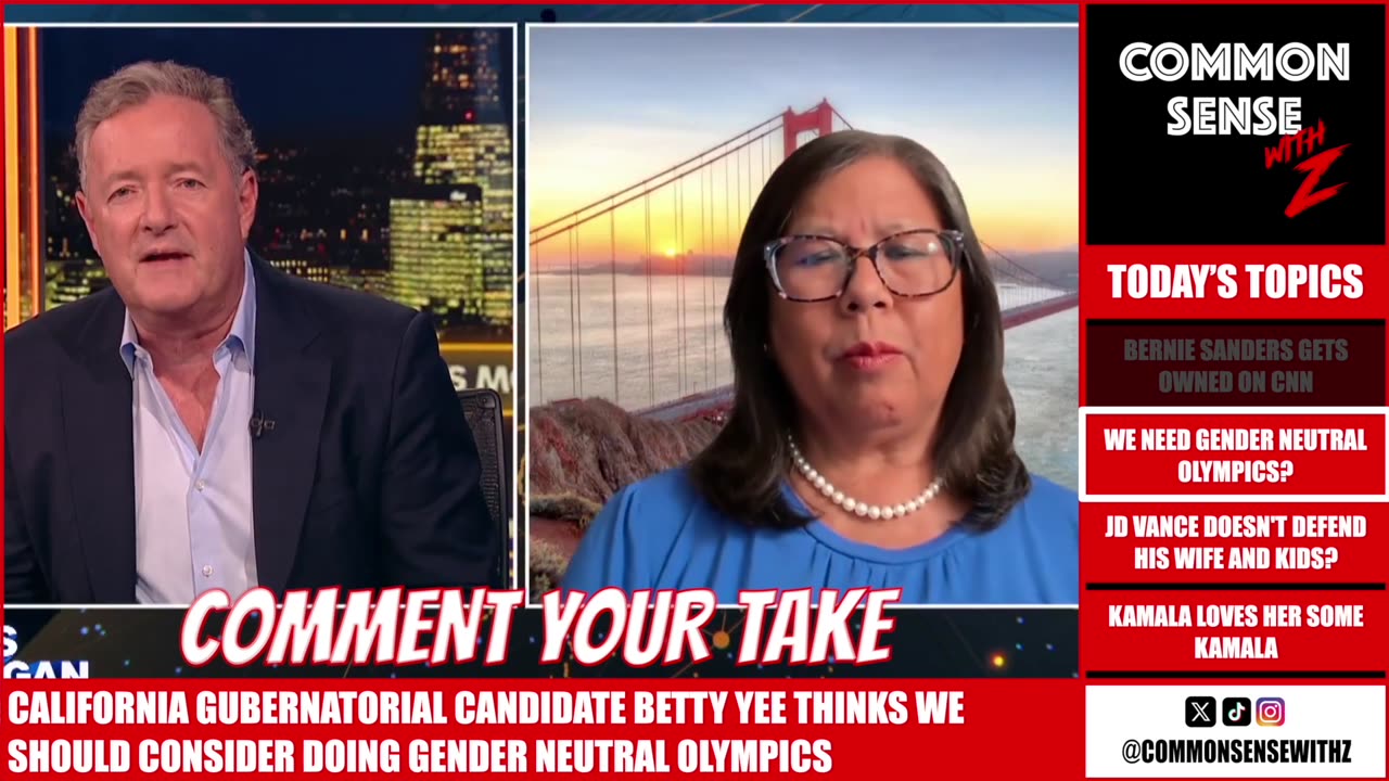 Bernie Owned On CNN, Yee Pushes Gender-Neutral Olympics, Vance Slammed, Kamala "Most Qualified"?