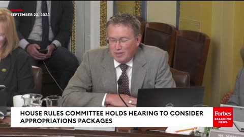 Thomas Massie Jokes With Joe Neguse During House Rules Committee Hearing