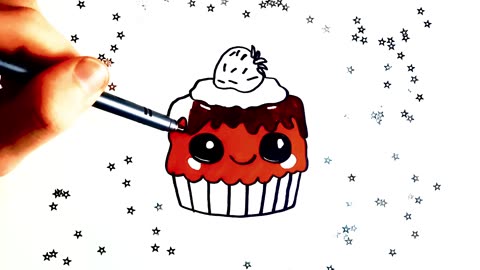 Red Cake with Chocolate & Strawberries 🍓🍫 | Cozy Aesthetic Dessert