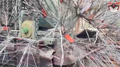 A “biathlon” T-72B3 (2014 model)