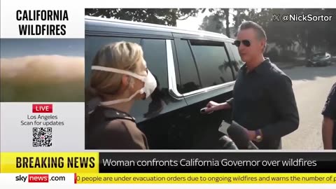 Desperate mother and fire victim just CONFRONTED Gavin Newsom to his face